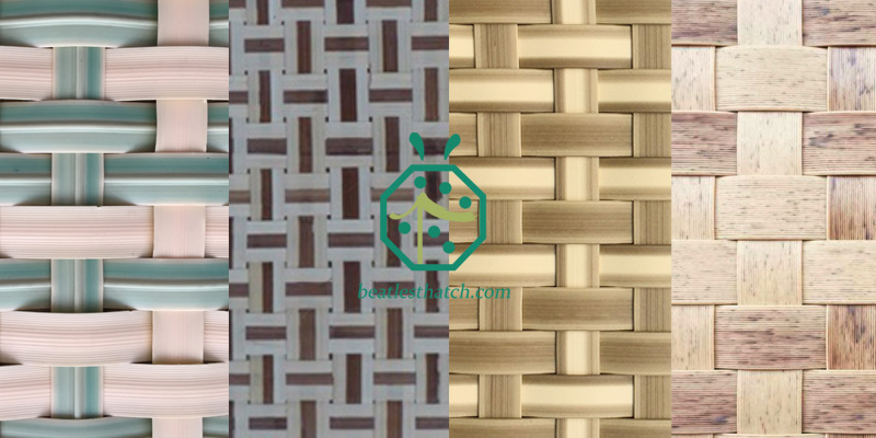 Basket Weave Home Decoration Artificial Bamboo Matting