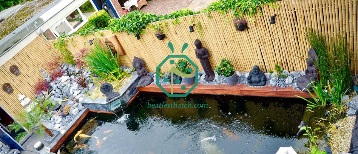 Garden swimming pool plastic bamboo fence decoration