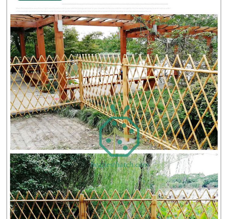 Courtyard patio metal bamboo screen fencing