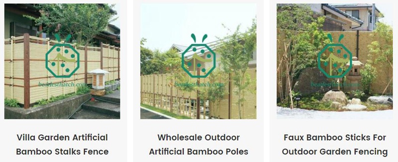 Plastic Bamboo Sticks For Outdoor Garden Fencing