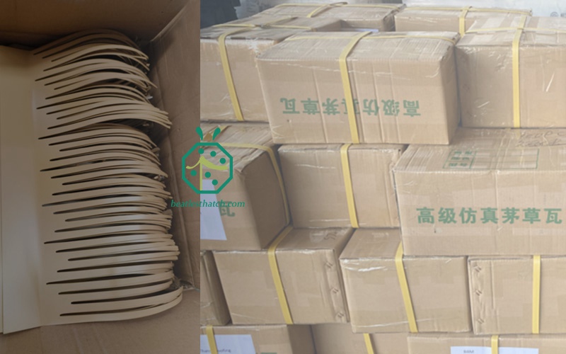 중국 인공 초가 지붕 공급 업체의 알루미늄 초가 패널 포장