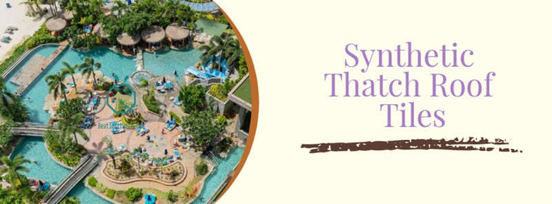 Artificial gazebo thatch roof materials for outdoor entertainment