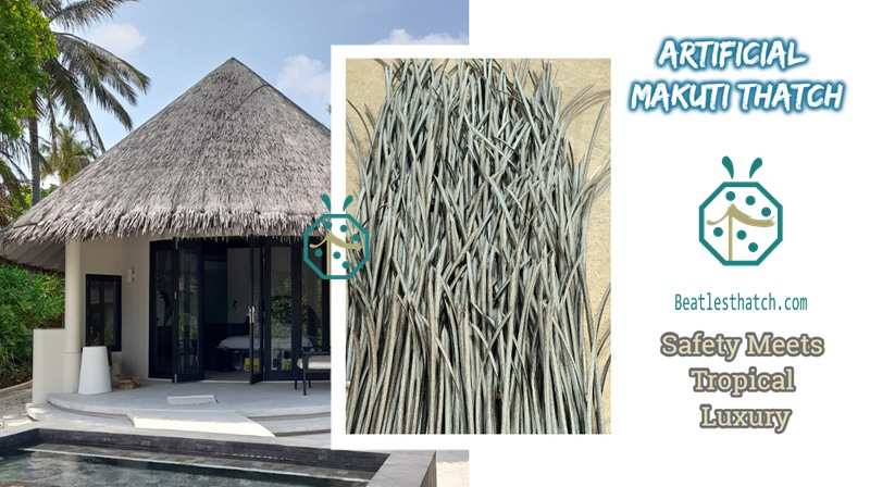 Artificial makuti thatch roofing for Kenya house construction