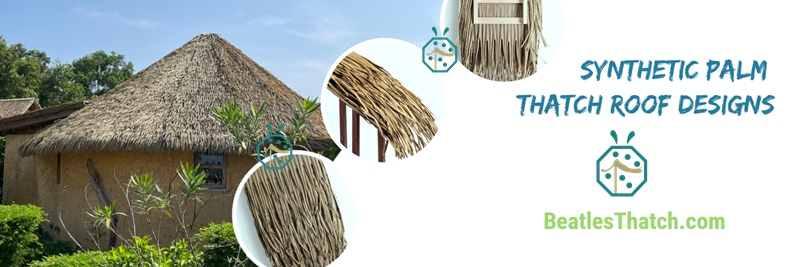 Full Accessories Synthetic Palm Roofing for Tropical Ocean Countries Full Accessories Synthetic Palm Roofing for Tropical Ocean Countries