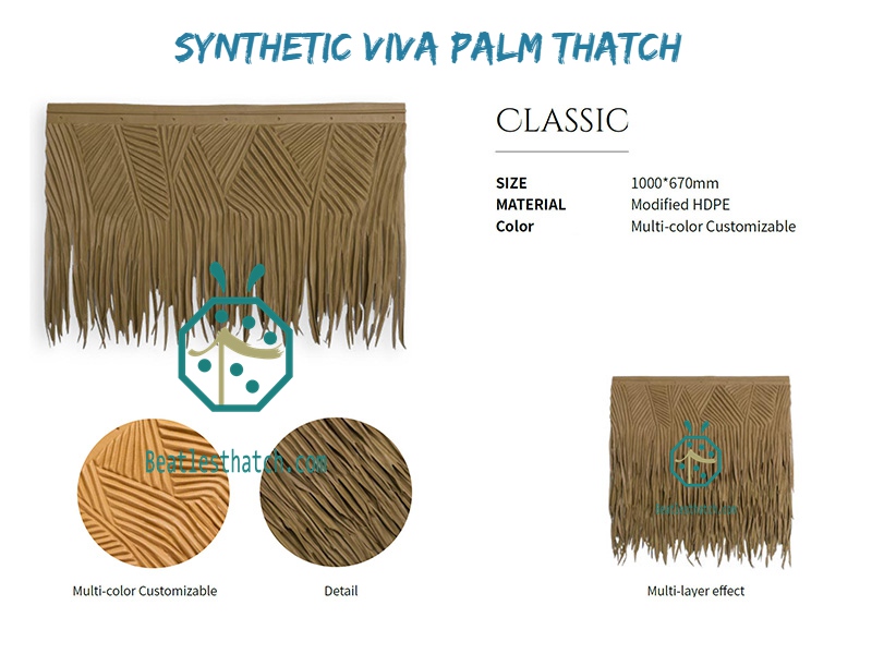Waterproof Viva Palm Thatch Roof For Resort Waterproof Viva Palm Thatch Roof For Resort