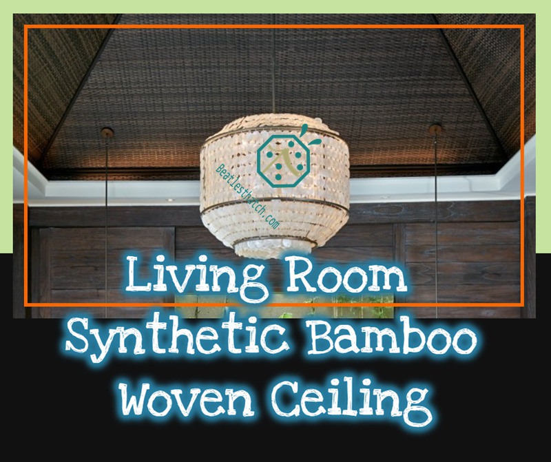 Enhance Living Room Decoration By Bamboo Weaving Mat