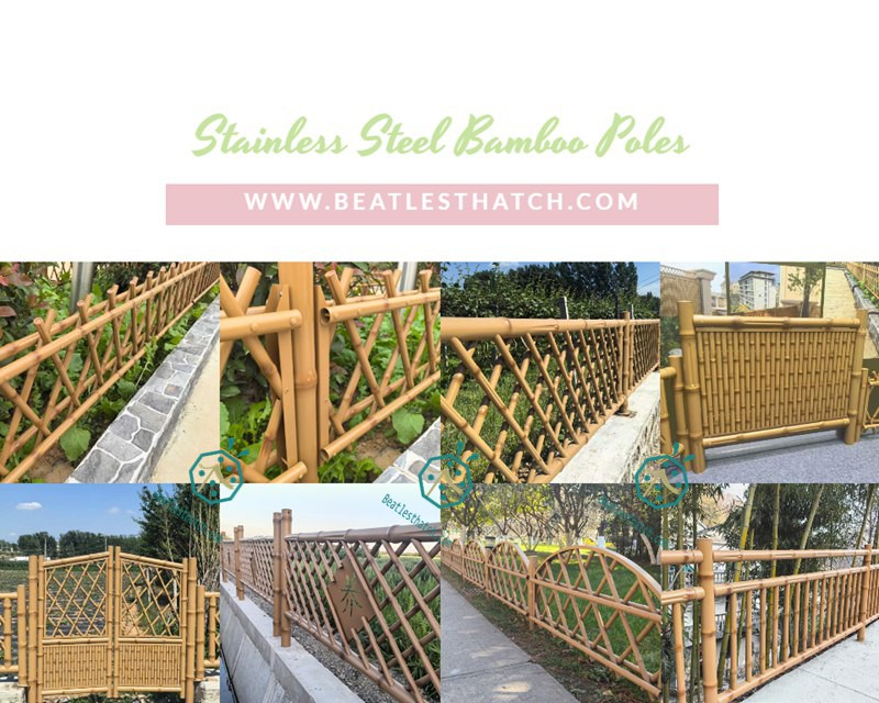 Iron bamboo poles for municipal road fencing decoration Iron bamboo poles for municipal road fencing decoration