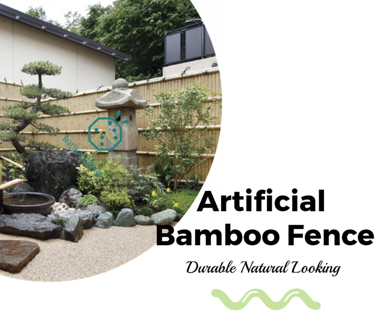 Plastic bamboo panels for garden fencing decoration