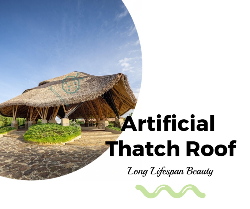 Thermal insulation synthetic thatch roof covered sunshade tiki hut palapa Thermal insulation synthetic thatch roof covered sunshade tiki hut palapa