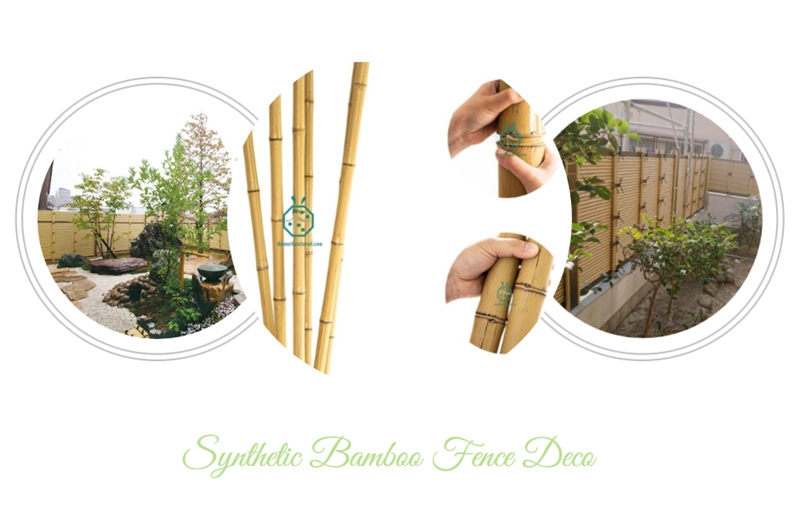 Light Weight Artificial Bamboo Screen Panel for Theme Park and Resort Hotel Project