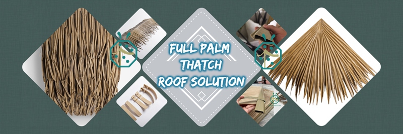 Synthetic Palm Thatch Roof Tiles and The Accessories Synthetic Palm Thatch Roof Tiles and The Accessories