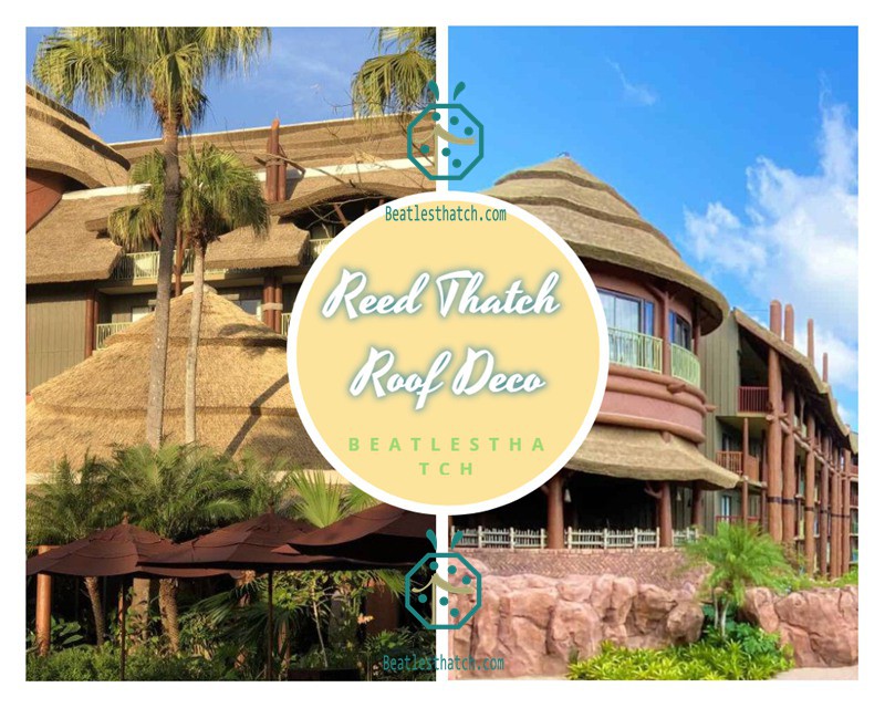 Synthetic reed roof panels for African Style Resort Hotels Projects