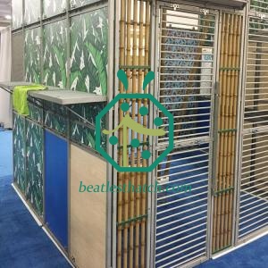 animal cage steel bamboo poles