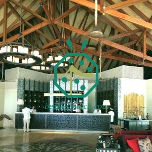 Luxury Hotel Lobby Resin Rattan Weave Ceiling Panel