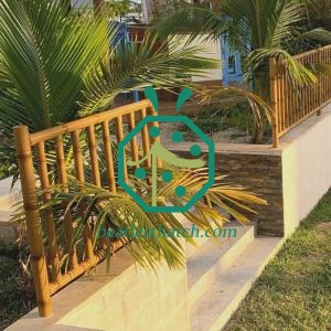 Modern Metal Bamboo Pole Fencing for Patio Landscape Design and Decoration
