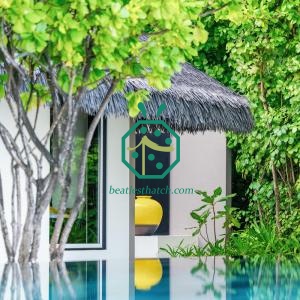 필리핀 니파 오두막을 위한 이국적인 초가 지붕 디자인