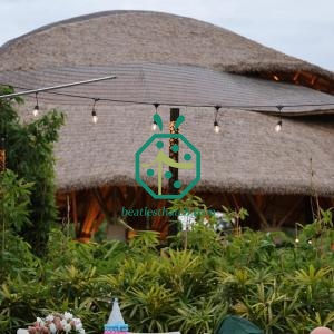 Synthetic tiki bar bamboo thatch roof