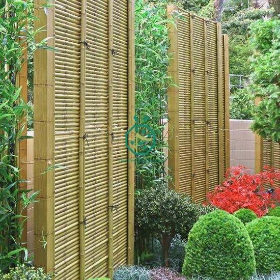 Long artificial bamboo poles