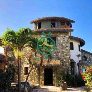 Artificial garden thatch roof