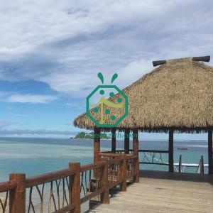 America tiki building artificial palm thatch roofing alternatives