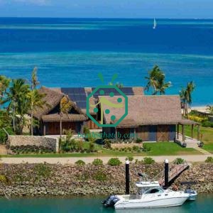 Synthetic tiki bar thatch roof covering