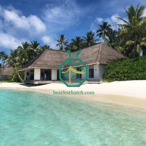 Summer Gathering House Synthetic Tahiti Thatch Roofing