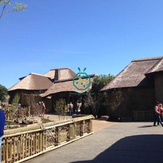 Synthetic Pergola Reed Thatch Tiles for Cyprus Vacation Resorts