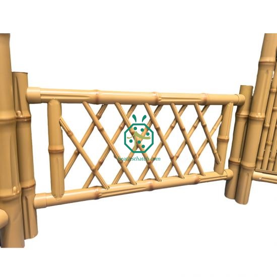 Outdoor Backyard Garden Stainless Steel Bamboo Sticks Fence Screen Panel