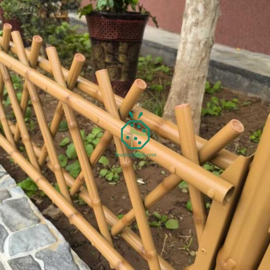 Garden border steel bamboo fencing