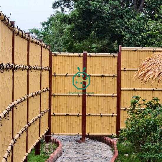 Theme Park Synthetic Bamboo Fence Poles