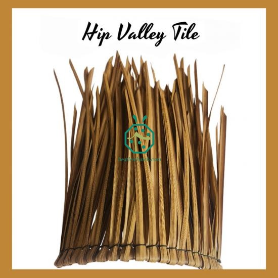 Cottage thatch roof hip valley tile