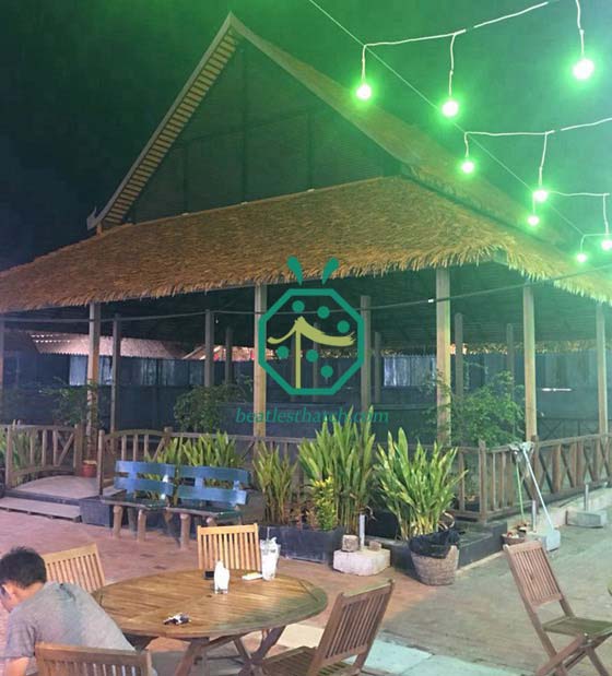 캄보디아 방갈로 레스토랑 합성 초가 지붕 프로젝트